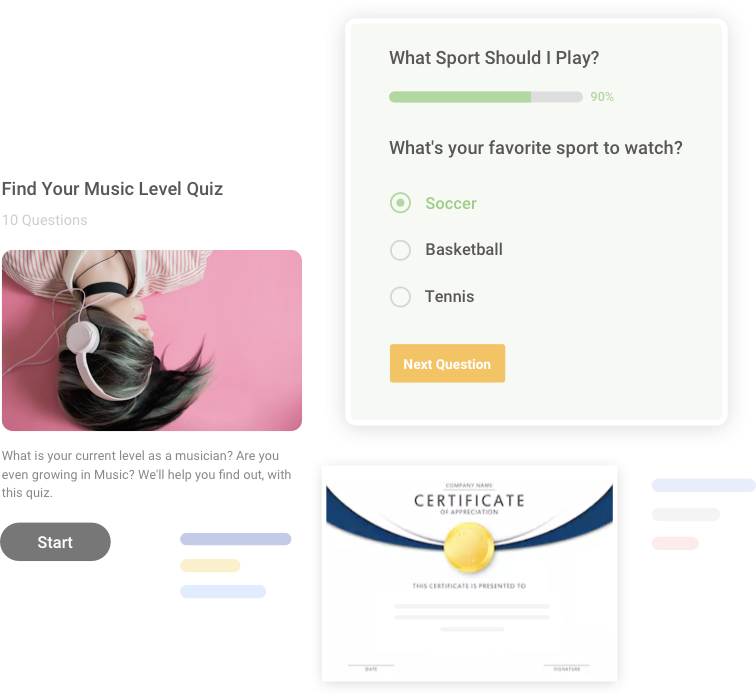 Create career assessment tests